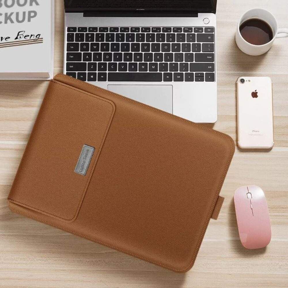 Housse 15 pouces MARRON multifonctionnel pour ordinateur portable