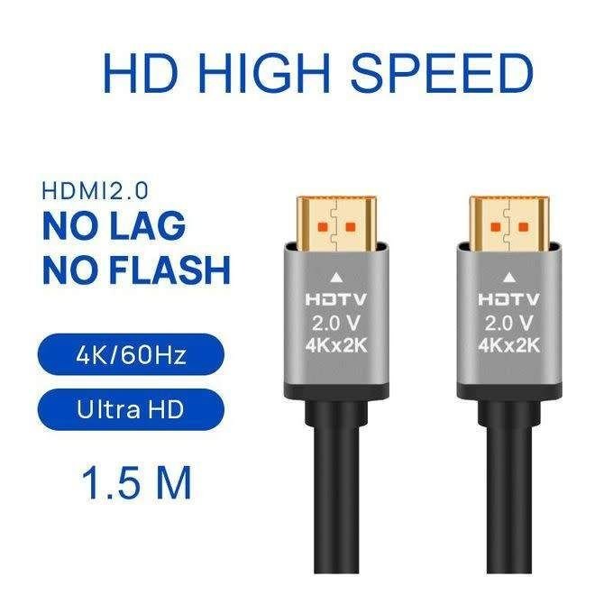 hdmi cable 1.5 meter hdtv premium 4k round 2.0 standard