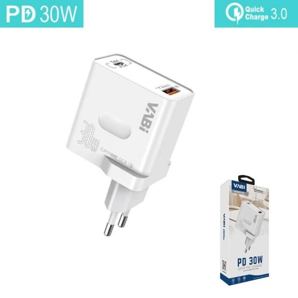 Chargeur rapide double port QC3.0 + PD30W cable+ iphone