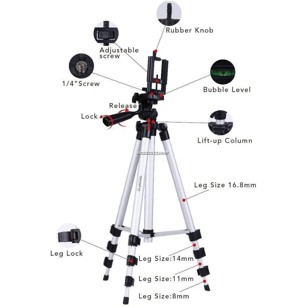 tripod Trépied pour Téléphone et appareil photo