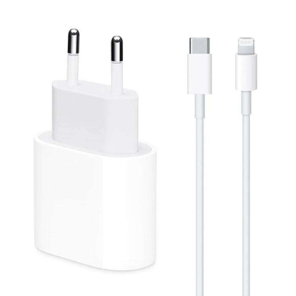 Chargeur Secteur USB-C 20W + Câble Lightning