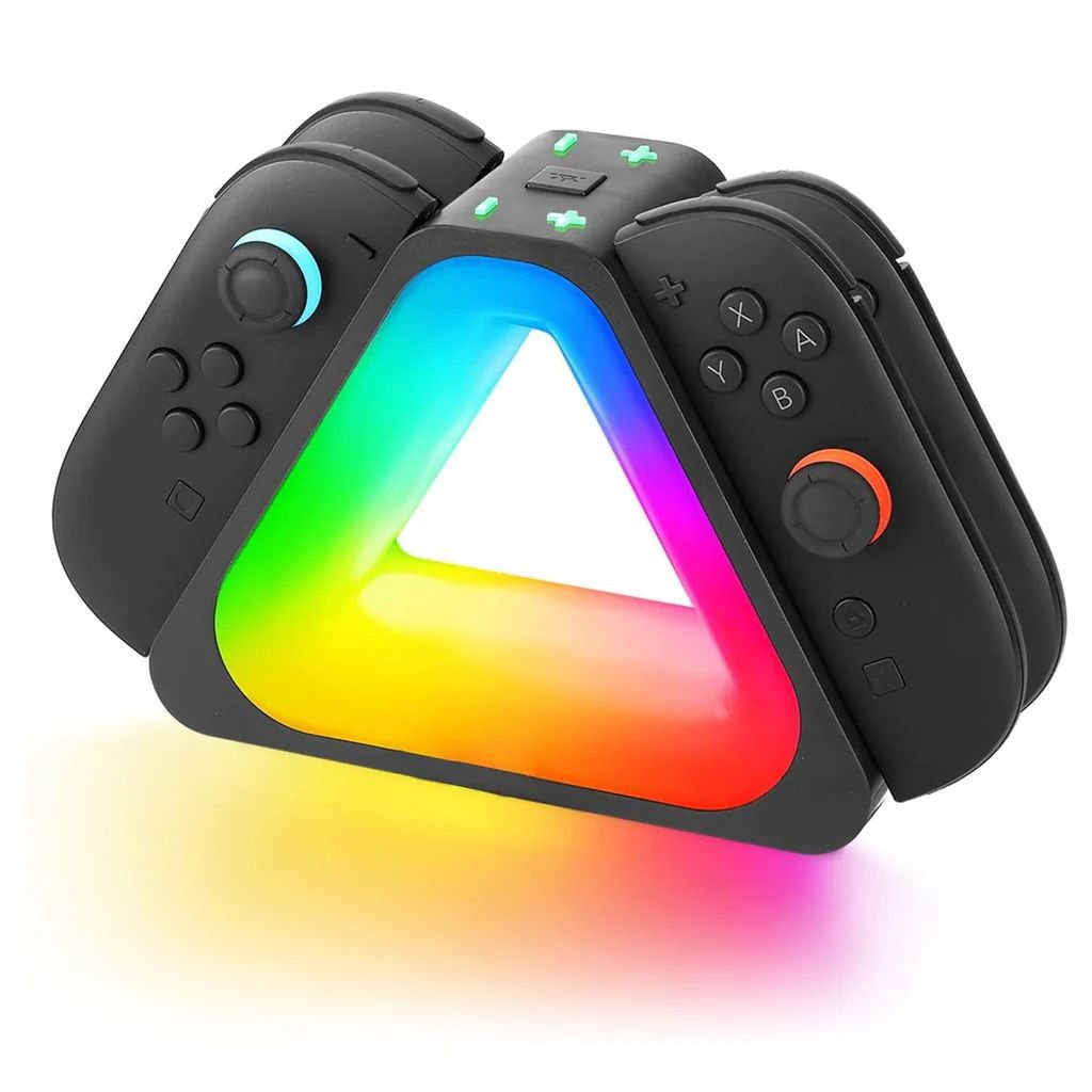 StaStation de Charge OIVO SW2 pour Joy-Con Nintendo Switch 2 – Charge 4 Manettes + LED RGB