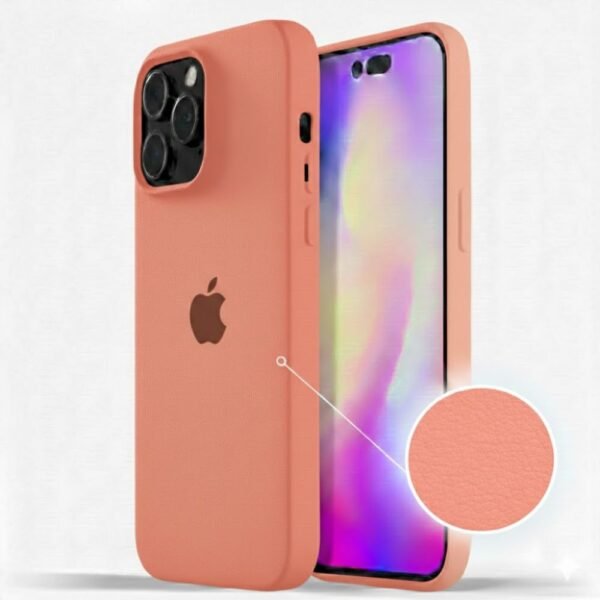 a904d7a2-5966-4163-b6bd-aee60a41e993.jpg Coque en cuir pour iPhone 14 Pro – Saumon Clair