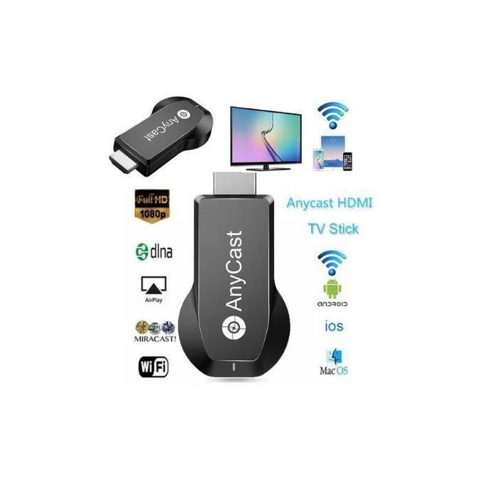 Clé USB Wi-Fi M9/M4 Plus Anycast Dongle HDMI Miracast AirPlay DLNA ChromeCast 1080P Récepteur Écran Sans Fil