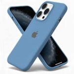 Coque en silicone pour iPhone 15 Pro – Light Blue