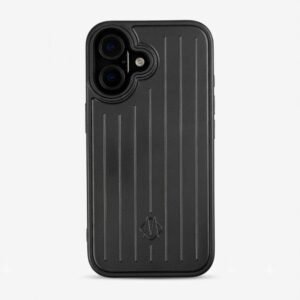 Coque noire antichoc pour iPhone 16