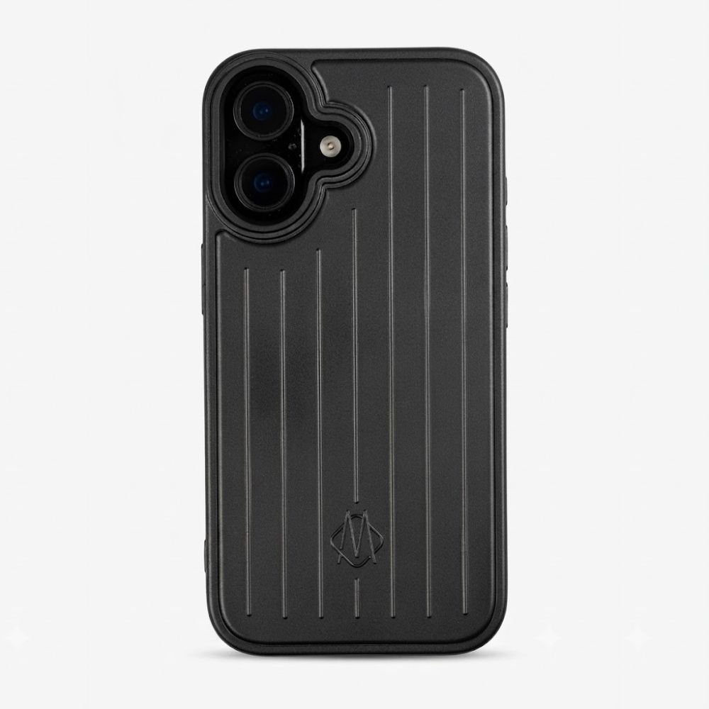 Coque noire antichoc pour iPhone 16