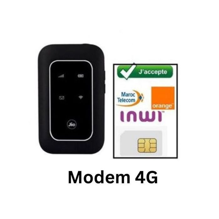 Routeur point d'accès mobile Jio 4G LTE, 300 Mbit/s