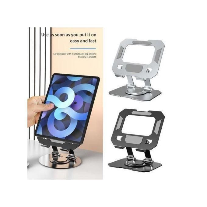 Support Réglable pour Ipad Tablette en Aluminium, Rehausseur haute qualité Rotatif 360