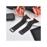 Bracelet noir ceinture de montre en tissu de qualité supérieure pour Apple Watch, pour iwatch Series , 49mm/45mm/44mm/42mm